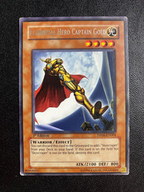 Yugioh Elemental Hero Captain Gold DP06-EN004 Rare 1st Edition MP