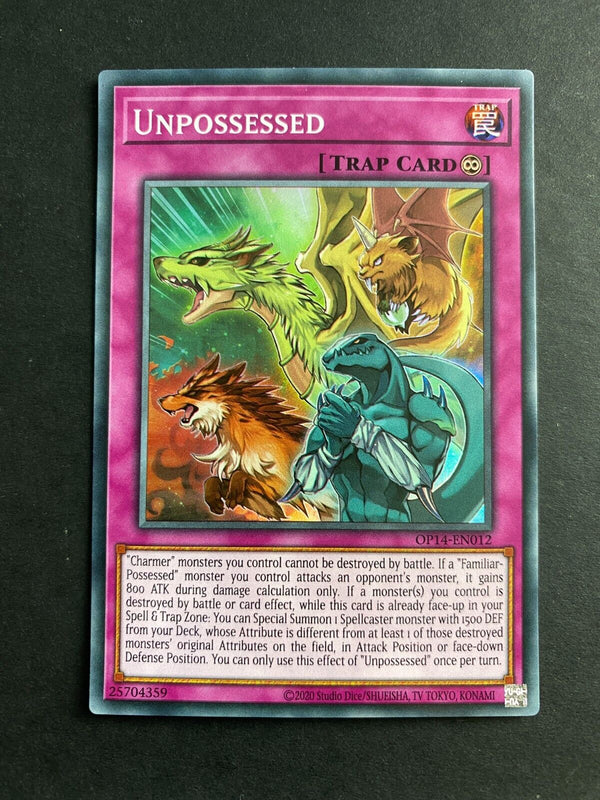 Yugioh Unpossessed OP14-EN012 Super Rare Unlimited Edition NM