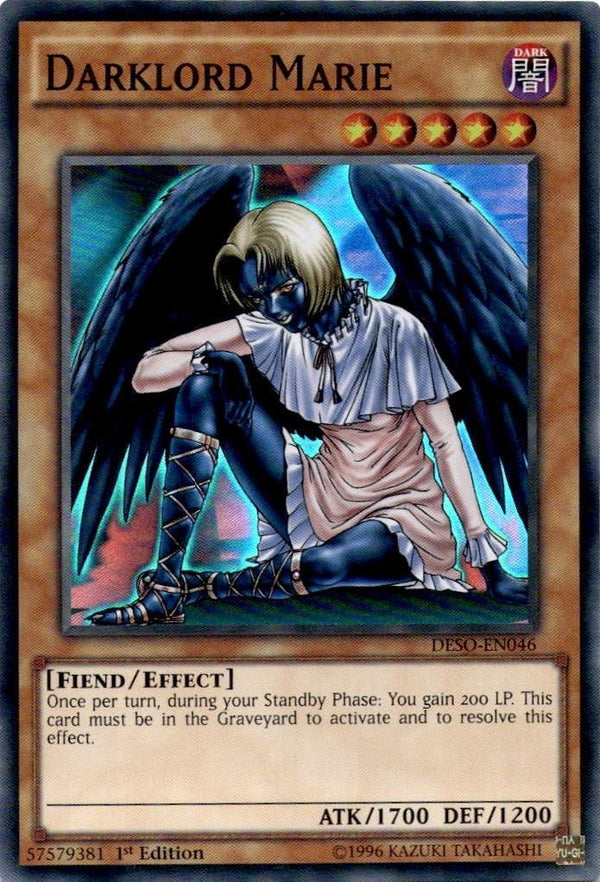 Yugioh Darklord Marie DESO-EN046 Super Rare 1st Edition VLP/NM