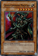 Yugioh Chaos Command Magician DR1-EN123 Super Rare Unlimited Edition DAMAGED