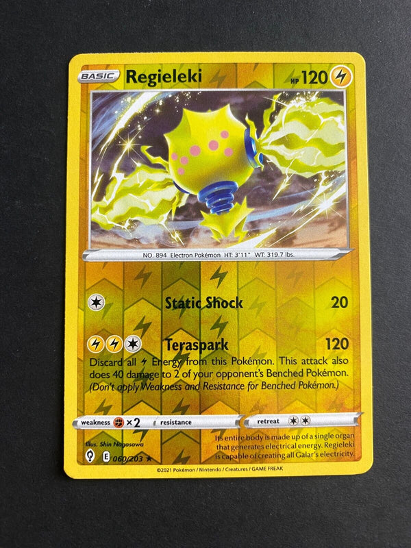 Pokemon Regieleki 060/203 Evolving Skies Reverse Holo LP/NM