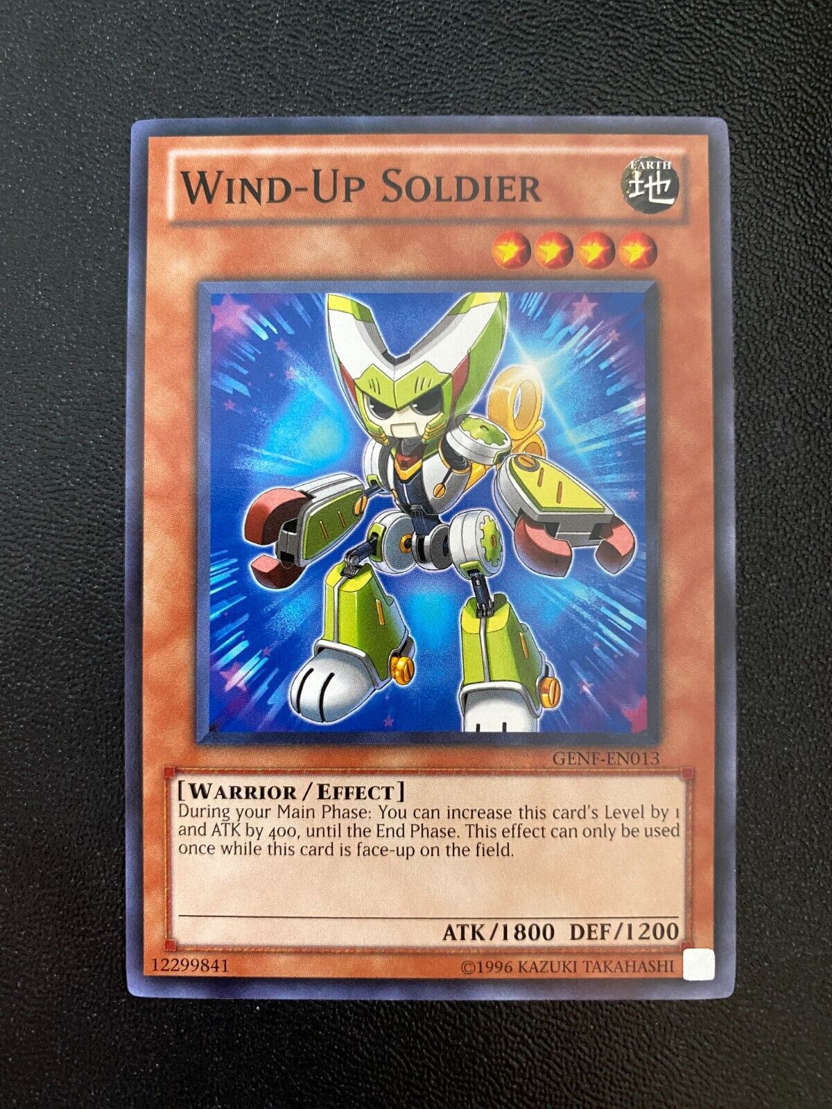 Yugioh Wind-Up Soldier GENF-EN013 Common Unlimited Edition NM