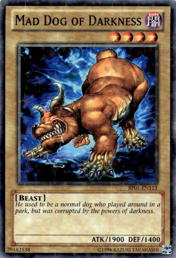 Yugioh Mad Dog of Darkness BP01-EN113 Starfoil Rare Unlimited Edition NM