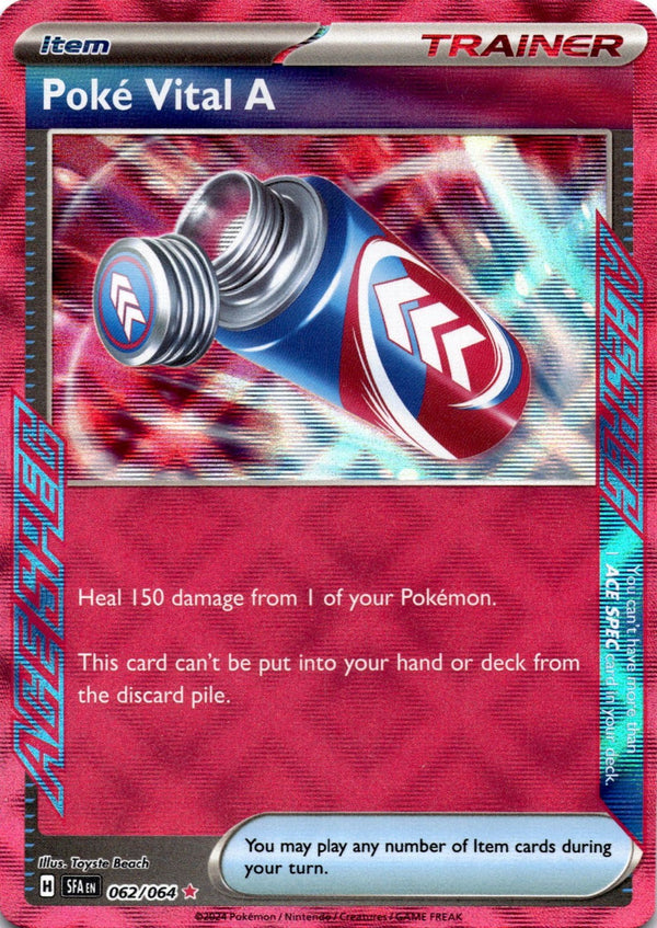 Pokemon Poke-Vital A 062/064 Shrouded Fable Ace Spec NM