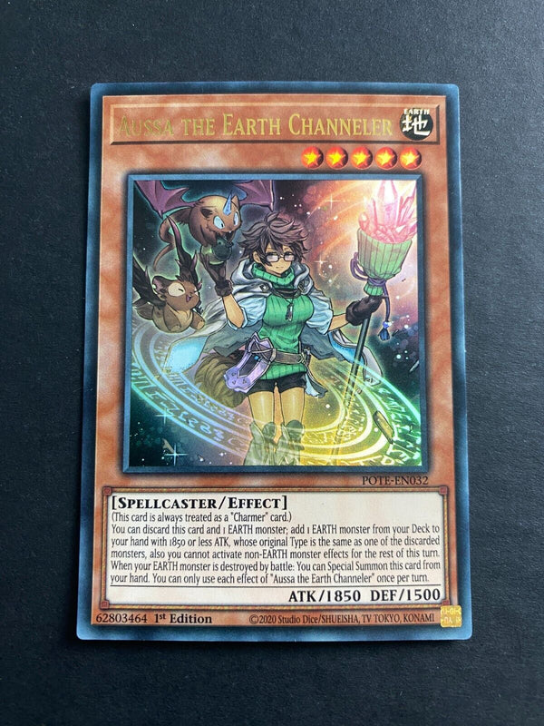 Yugioh Aussa the Earth Channeler POTE-EN032 Ultra Rare 1st Edition MP/LP
