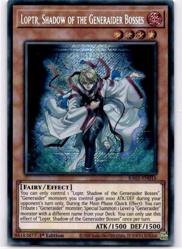 Yugioh Loptr Shadow of the Generaider Bosses RA05-EN016 Secret Rare 1st Ed NM