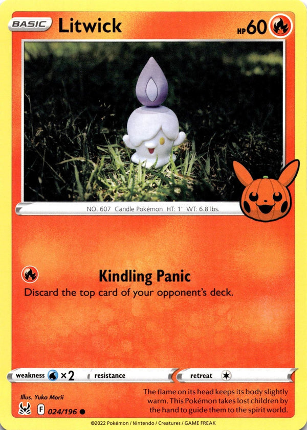 Pokemon Litwick 024/196 Trick or Trade 2023 Non Holo NM