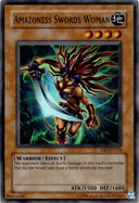 Yugioh Amazoness Swords Woman DR1-EN116 Super Rare Unlimited Edition LP