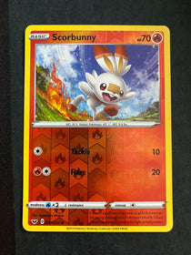 Pokemon Scorbunny 031/202 Sword Shield Base Reverse Holo NM