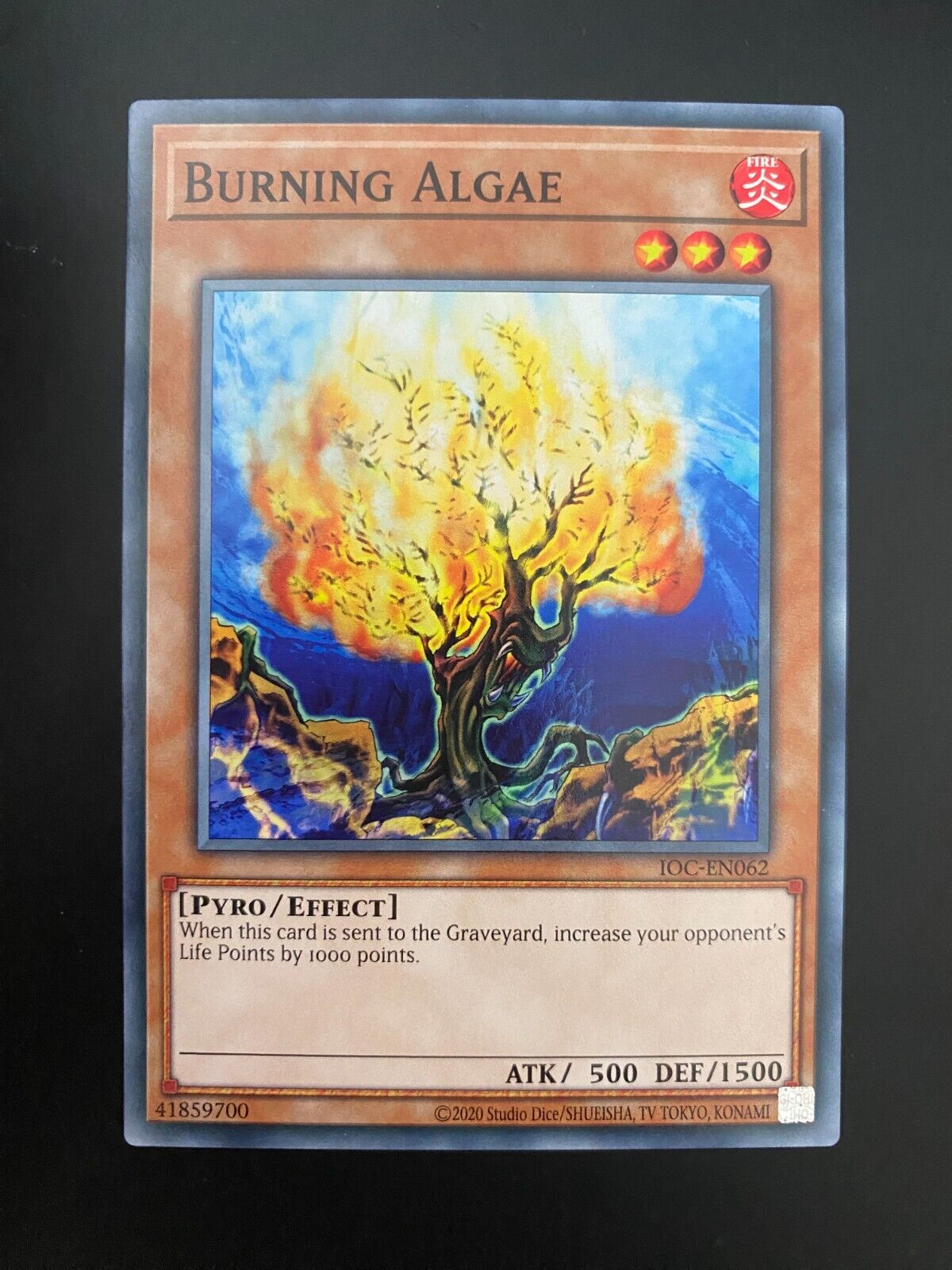 Yugioh Burning Algae IOC-EN062 Common Unlimited Edition NM/MINT