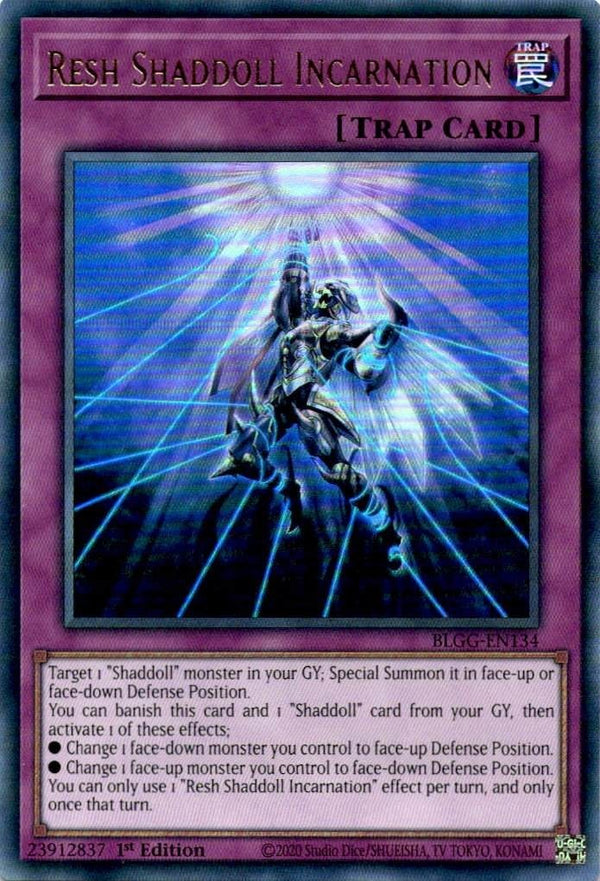 Yugioh Resh Shaddoll Incarnation BLGG-EN134 Ultra Rare 1st Edition NM