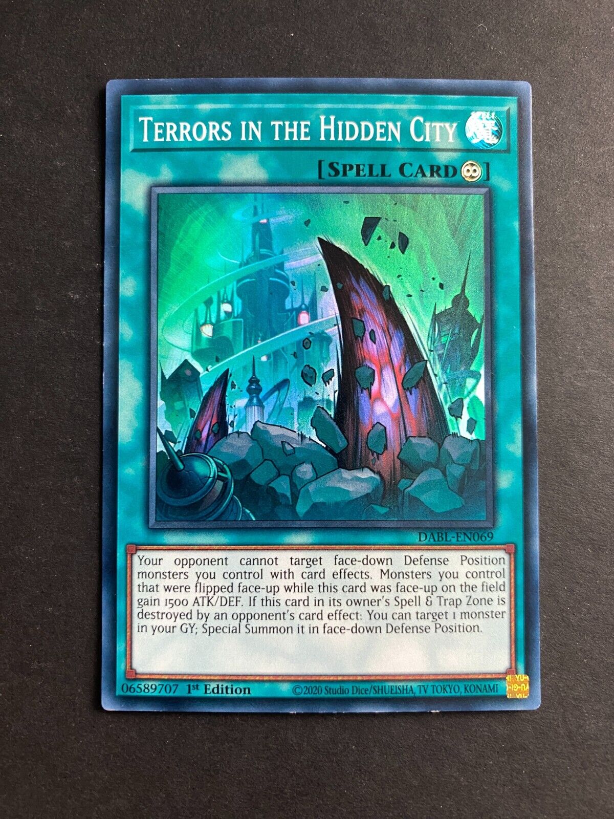 Yugioh Terrors in the Hidden City DABL-EN069 Super Rare 1st Edition LP