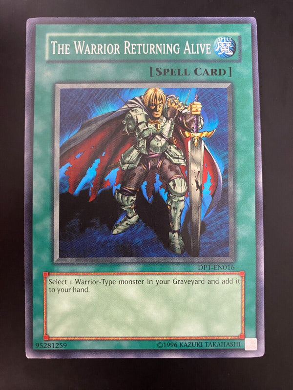 Yugioh The Warrior Returning Alive DP1-EN016 Common Unlimited Edition VLP/NM