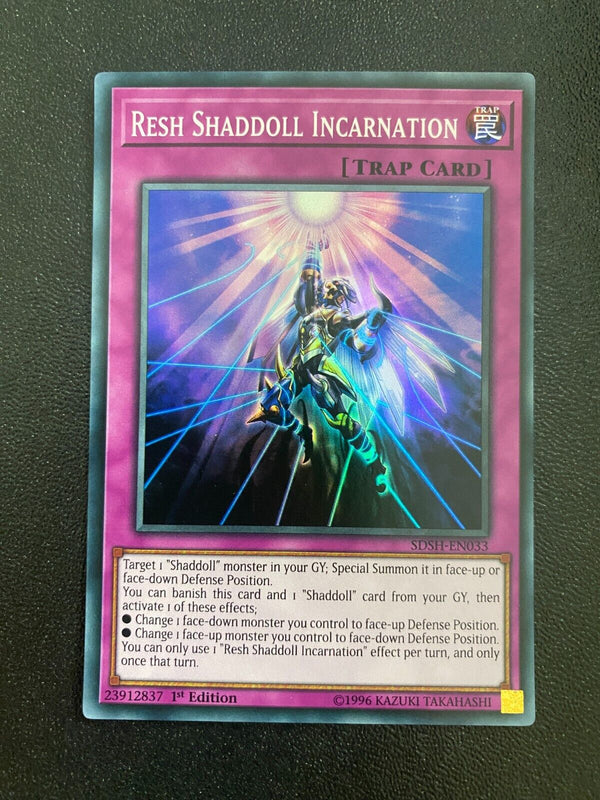 Yugioh Resh Shaddoll Incarnation SDSH-EN033 Super Rare 1st Edition NM