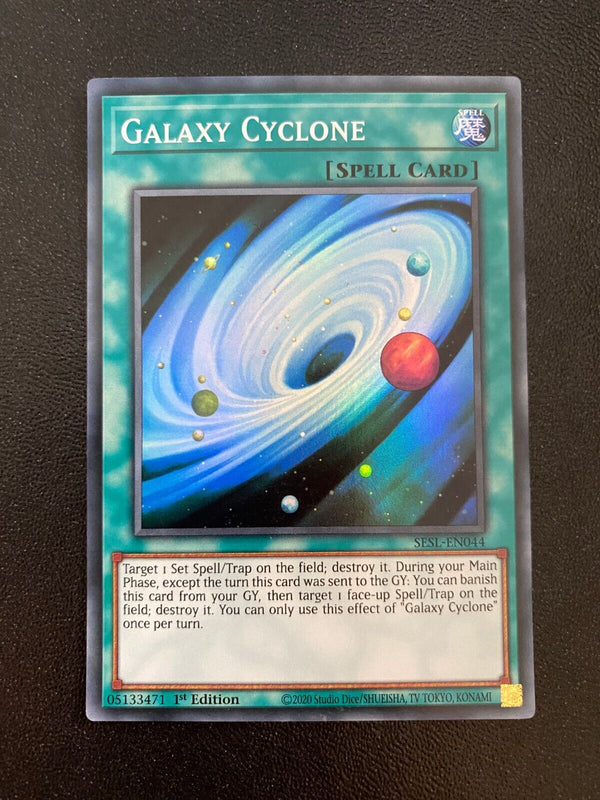 Yugioh Galaxy Cyclone SESL-EN044 Super Rare 1st Edition NM