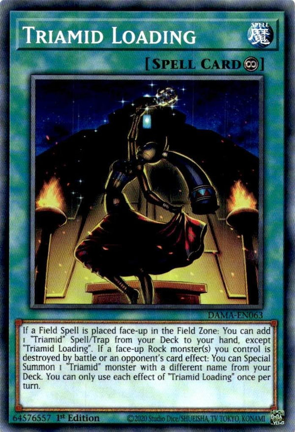 Yugioh Triamid Loading DAMA-EN063 Common 1st Edition NM