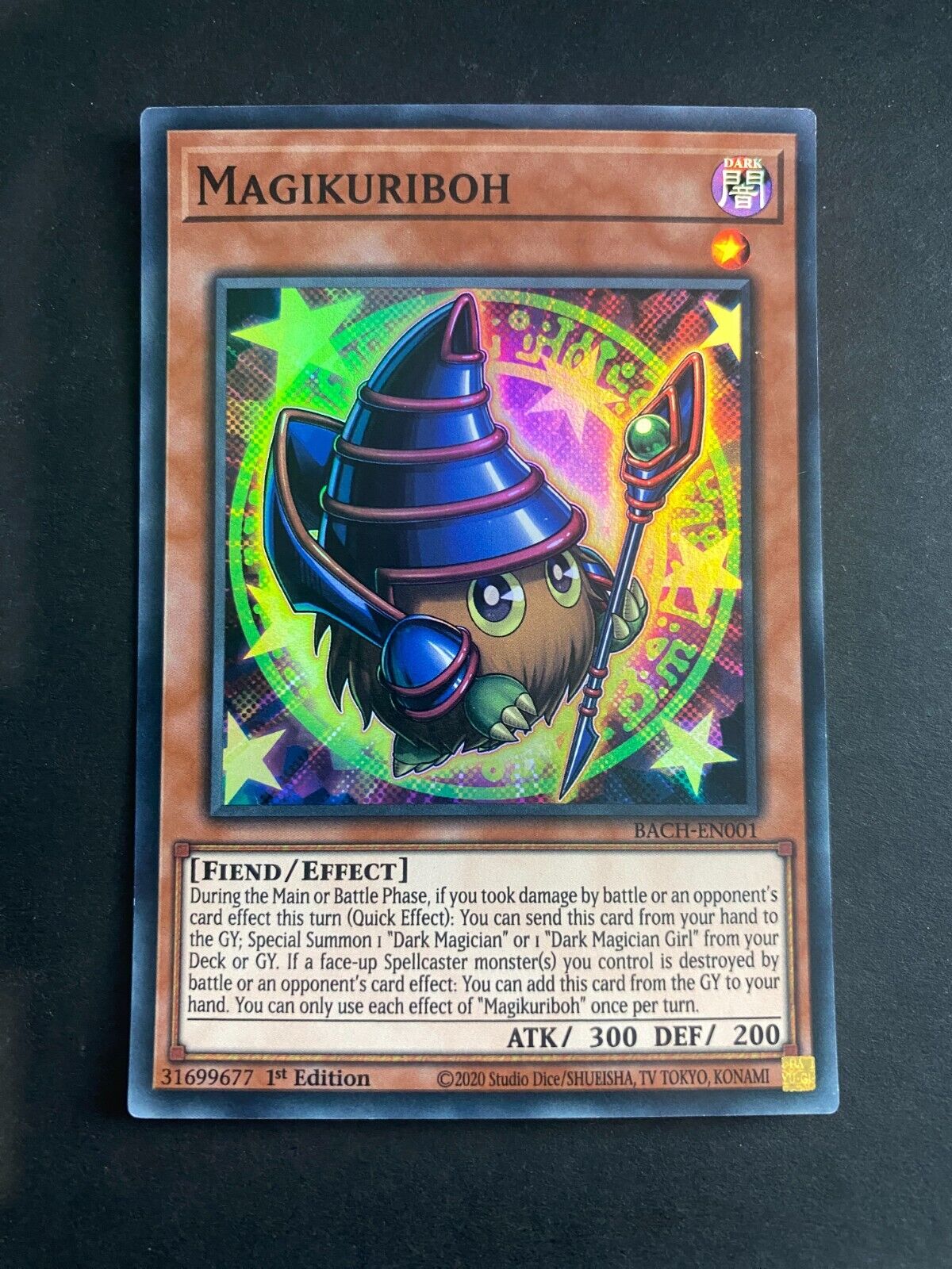 Yugioh Magikuriboh BACH-EN001 Super Rare 1st Edition LP