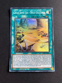 Yugioh Great Sand Sea - Gold Golgonda BLVO-EN055 Super Rare 1st Edition NM