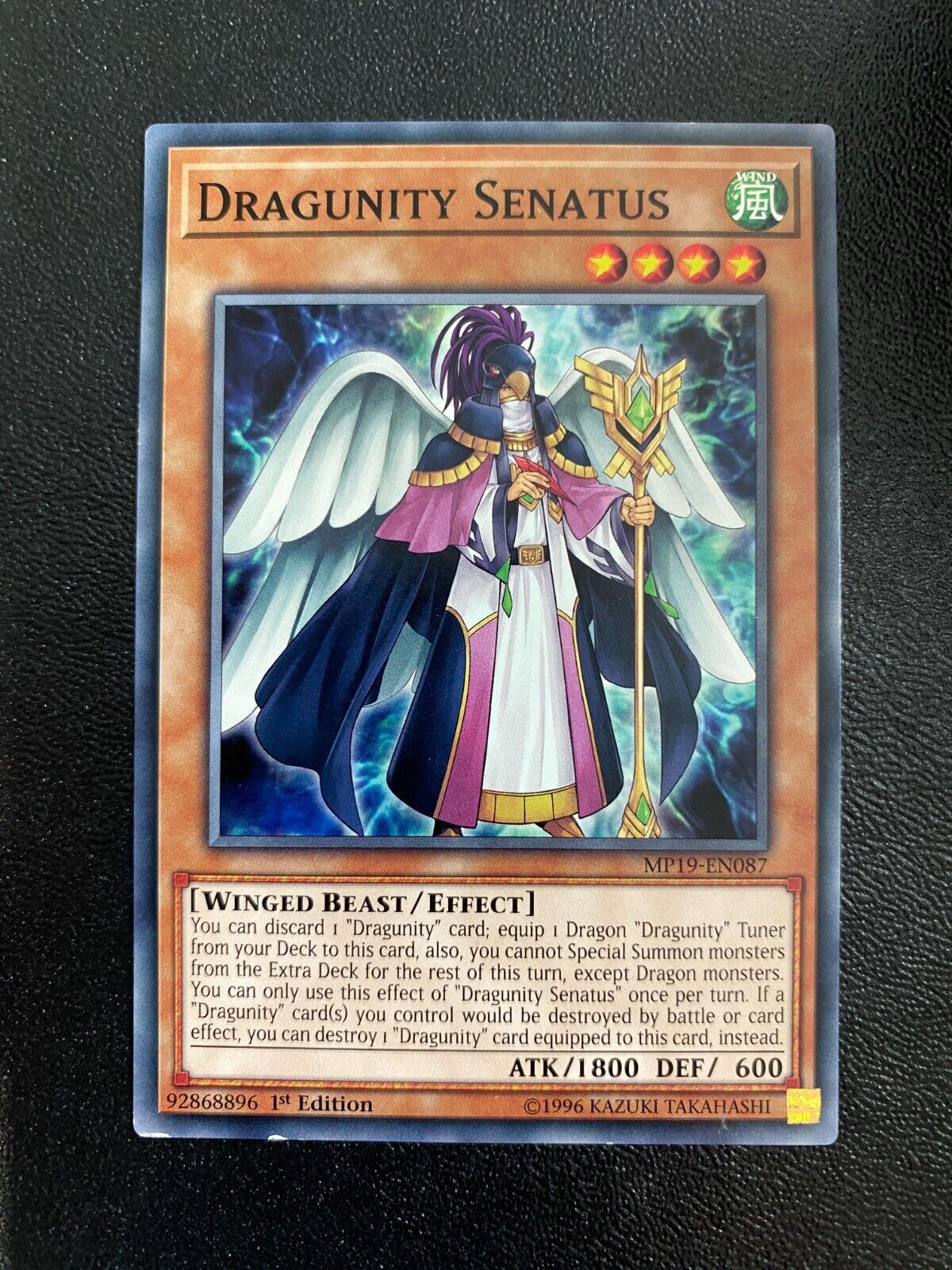 Yugioh Dragunity Senatus MP19-EN087 Common 1st Edition MP/LP