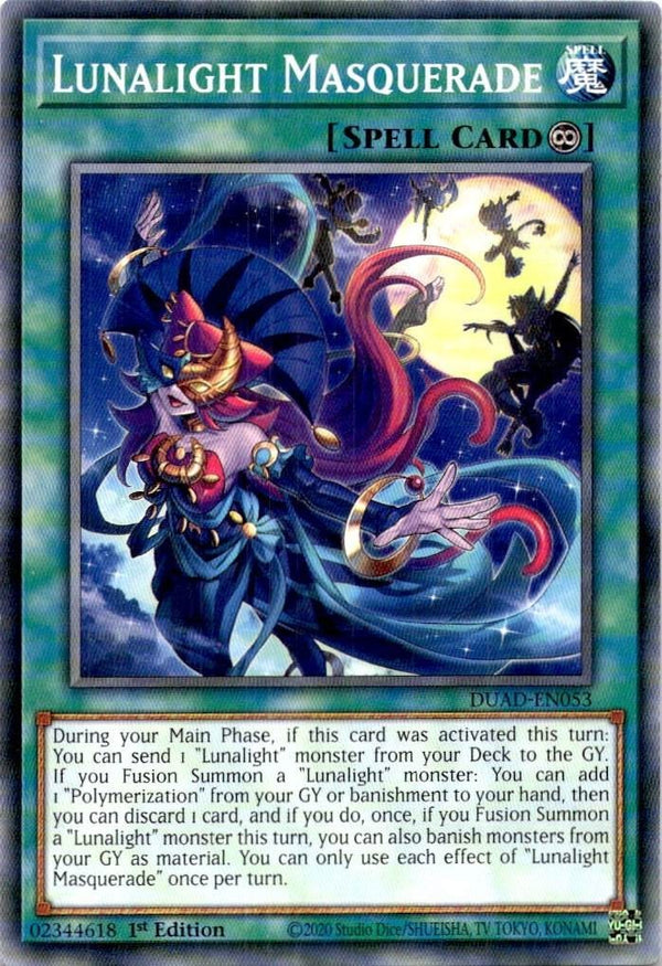 Yugioh Lunalight Masquerade DUAD-EN053 Common 1st Edition NM