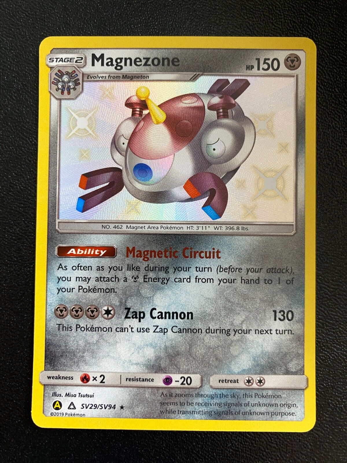 Pokemon Magnezone SV29/SV94 Hidden Fates Rare Shiny Holo