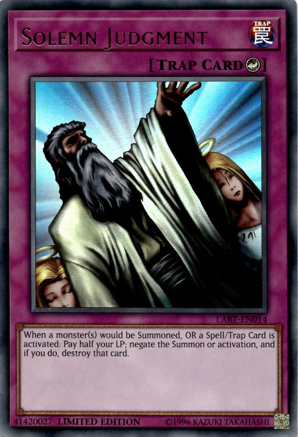 Yugioh Solemn Judgment LART-EN014 Ultra Rare 1st Edition VLP/NM