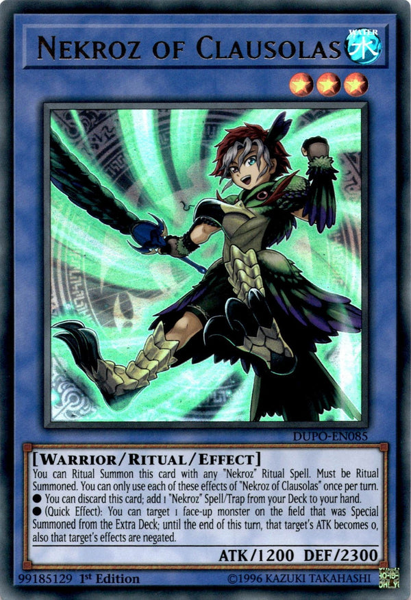 Yugioh Nekroz of Clausolas DUPO-EN085 Ultra Rare 1st Edition NM