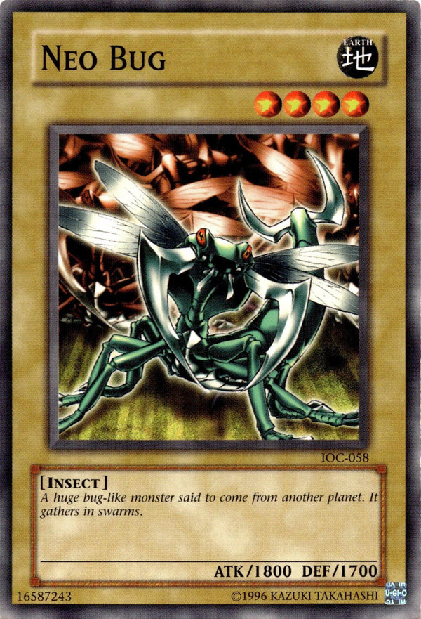 Yugioh Neo Bug IOC-058 Common Unlimited Edition MP/LP