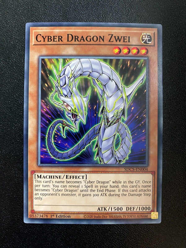 Yugioh Cyber Dragon Zwei SDCS-EN004 Common 1st Edition NM