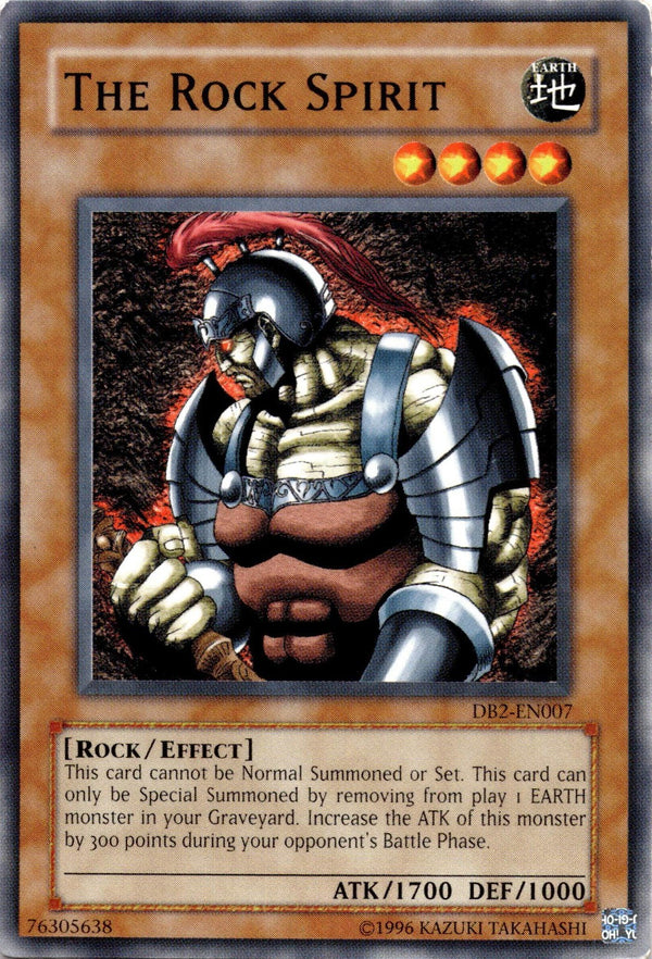 Yugioh The Rock Spirit DB2-EN007 Common Unlimited Edition HP/MP