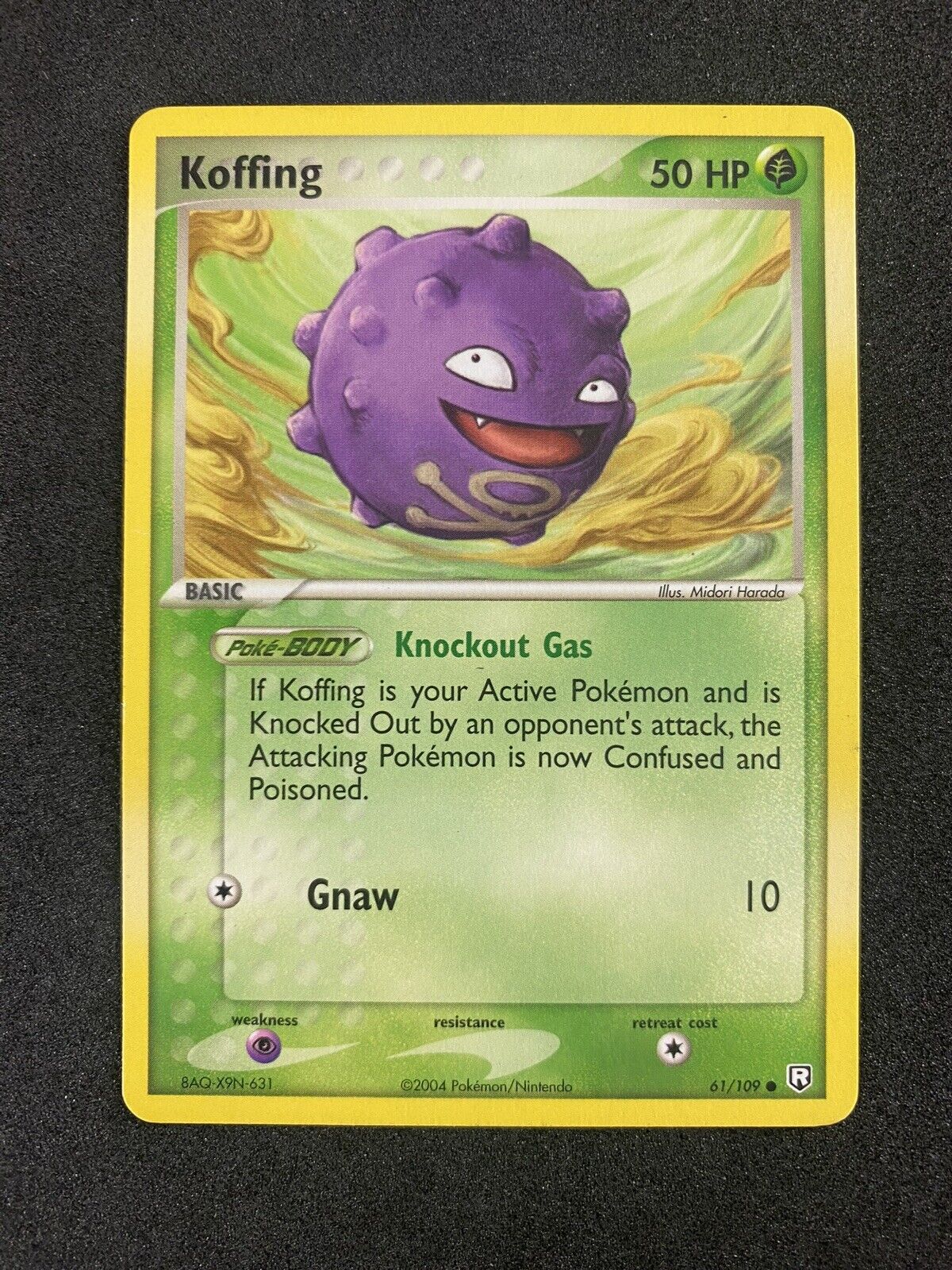 Pokemon Koffing 61/109 EX Team Rocket Returns Common NM