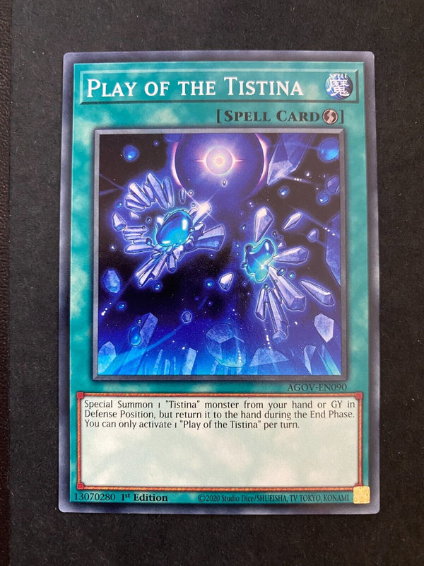 Yugioh Play of the Tistina AGOV-EN090 Common 1st Edition NM