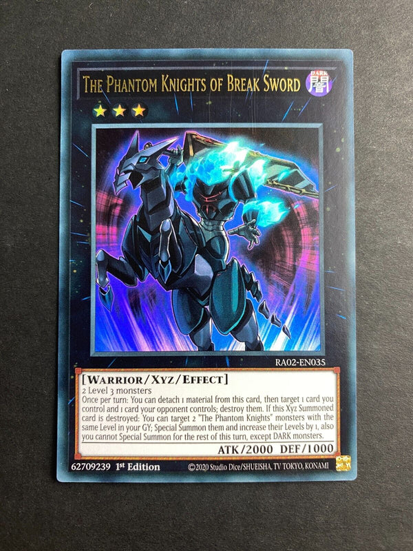Yugioh The Phantom Knights of Break Sword RA02-EN035 Ultra Rare 1st Edition NM
