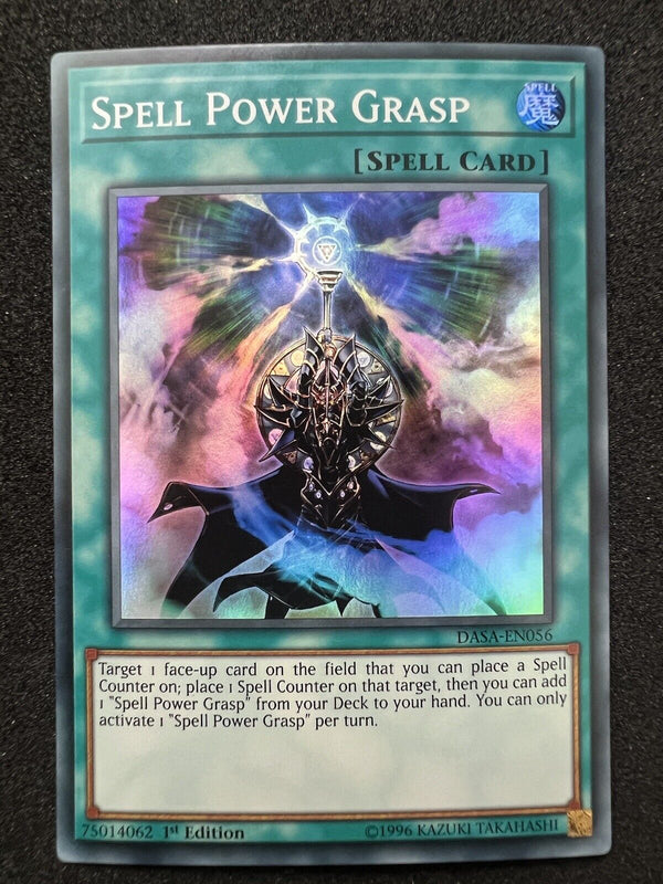 Yugioh Spell Power Grasp DASA-EN056 Super Rare 1st Edition NM