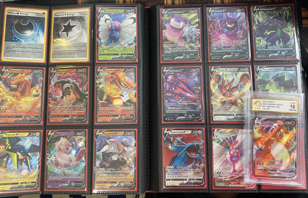 Pokemon Darkness Ablaze Completed Master Set Inc ALL Promos & Binder CGA 10 Zard