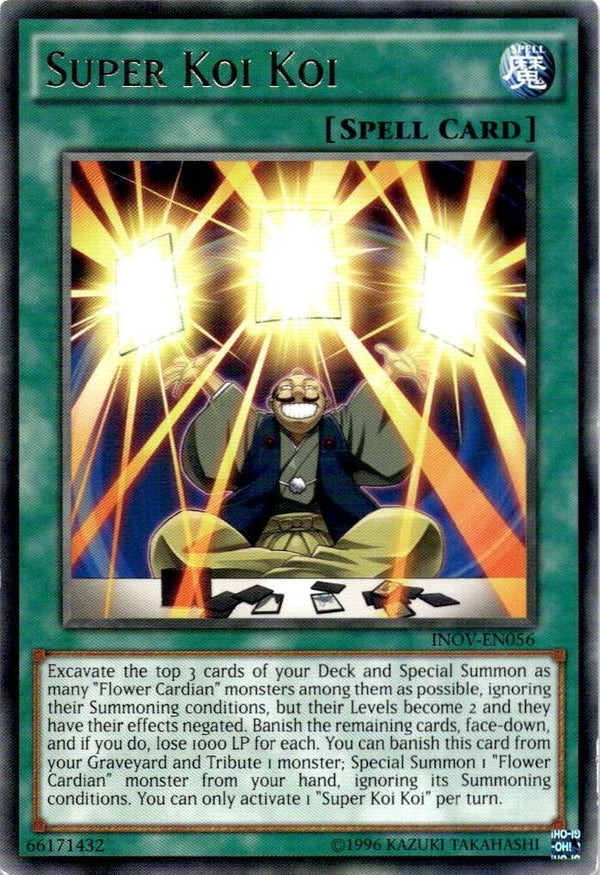 Yugioh Super Koi Koi INOV-EN056 Rare 1st Edition LP/NM
