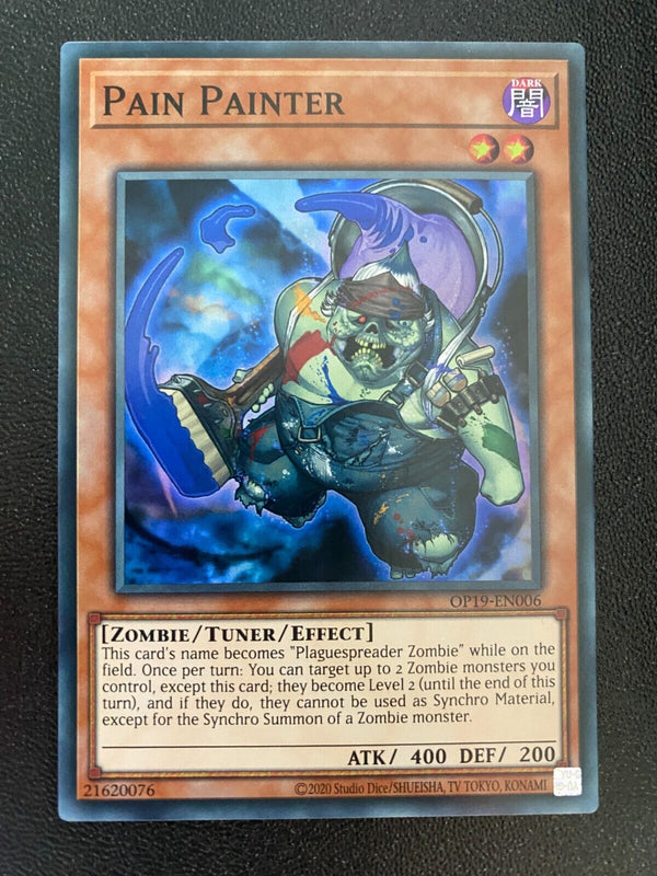 Yugioh Pain Painter OP19-EN006 Super Rare Unlimited Edition VLP/NM