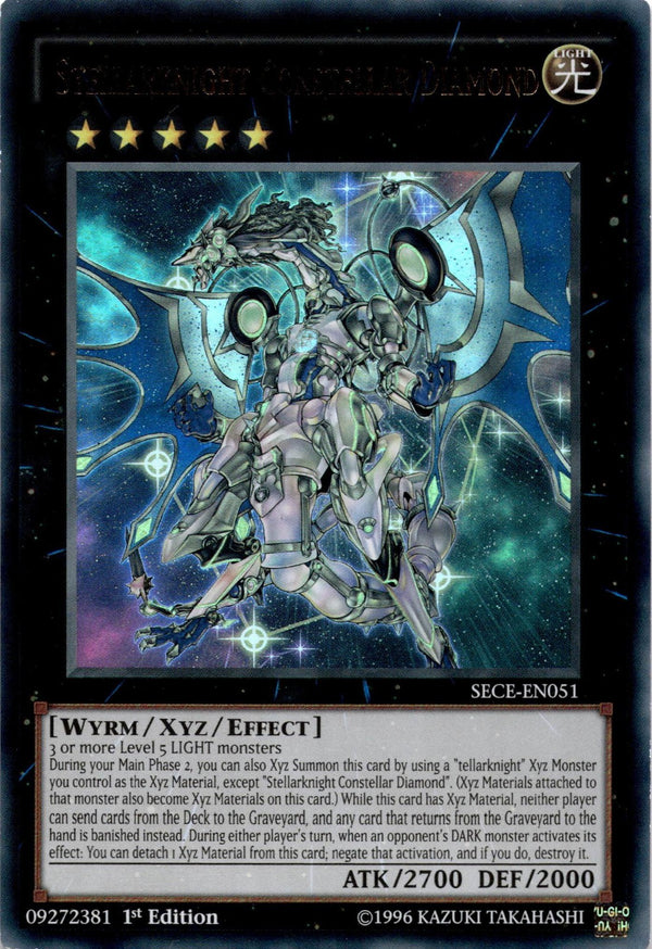 Yugioh Stellarknight Constellar Diamond SECE-EN051 Ultra Rare 1st Edition VLP/NM