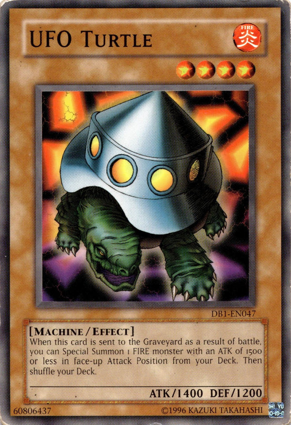 Yugioh UFO Turtle DB1-EN047 Common Unlimited Edition HP