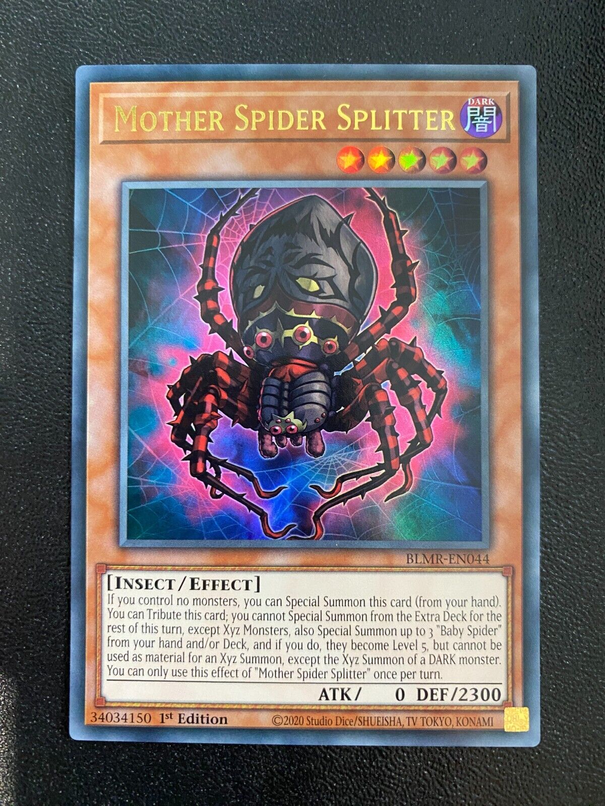 Yugioh Mother Spider Splitter BLMR-EN044 Ultra Rare 1st Edition NM/MINT