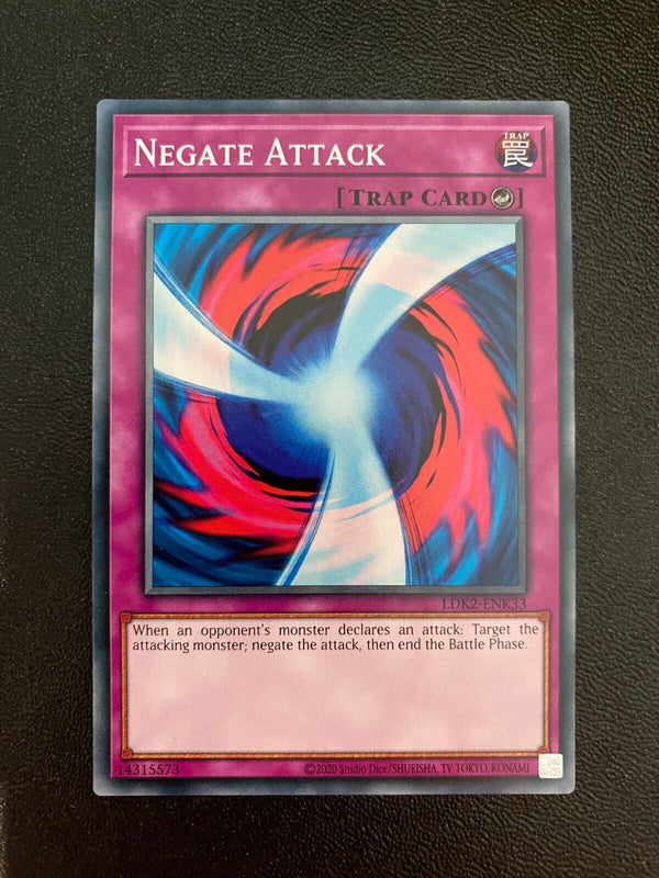 Yugioh Negate Attack LDK2-ENK33 Common Unlimited Edition NM