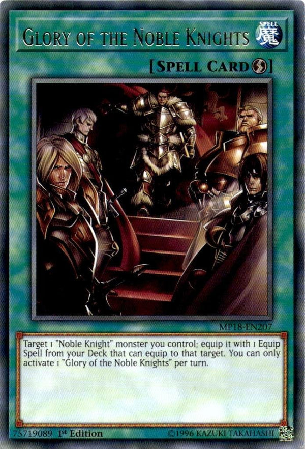 Yugioh Glory of the Noble Knights MP18-EN207 Rare 1st Edition VLP/NM