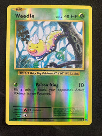 Pokemon Weedle 5/108 Evolutions Reverse Holo LP