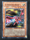 Yugioh Y-Dragon Head MFC-005 1st Edition Super Rare MP - Creases/Playwear