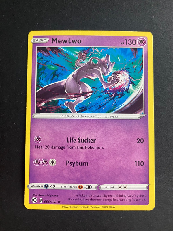 Pokemon Mewtwo 056/172 Brilliant Stars Rare Non Holo NM
