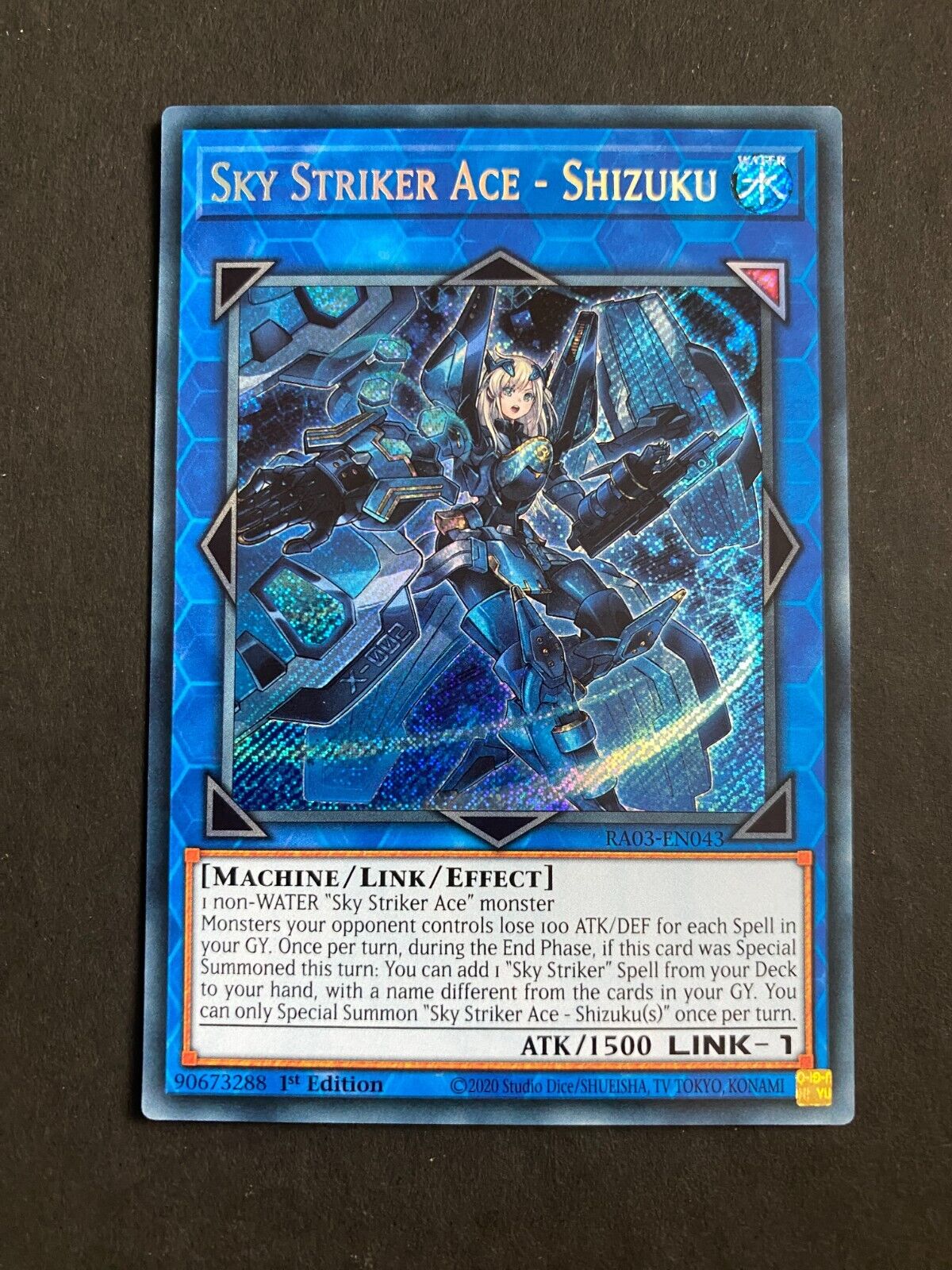 Yugioh Sky Striker Ace - Shizuku RA03-EN043 Secret Rare 1st Edition NM