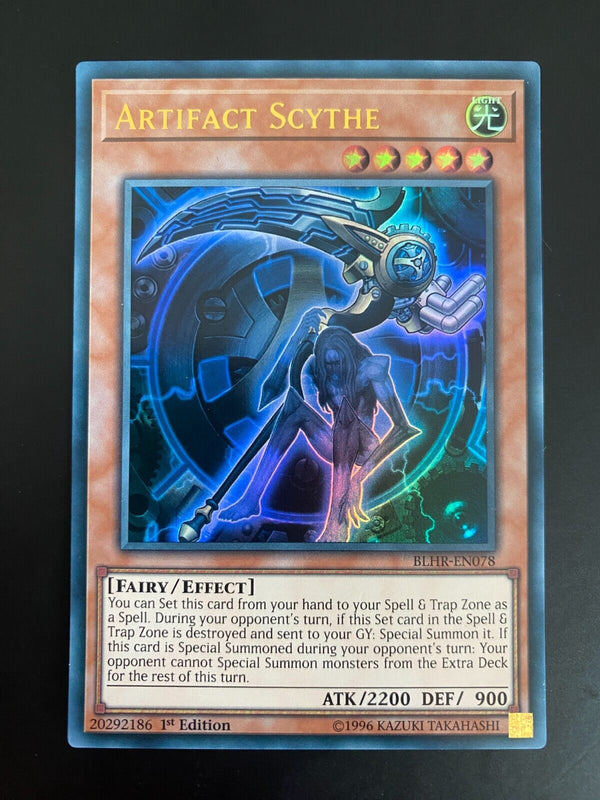 Yugioh Artifact Scythe BLHR-EN078 Ultra Rare 1st Edition NM
