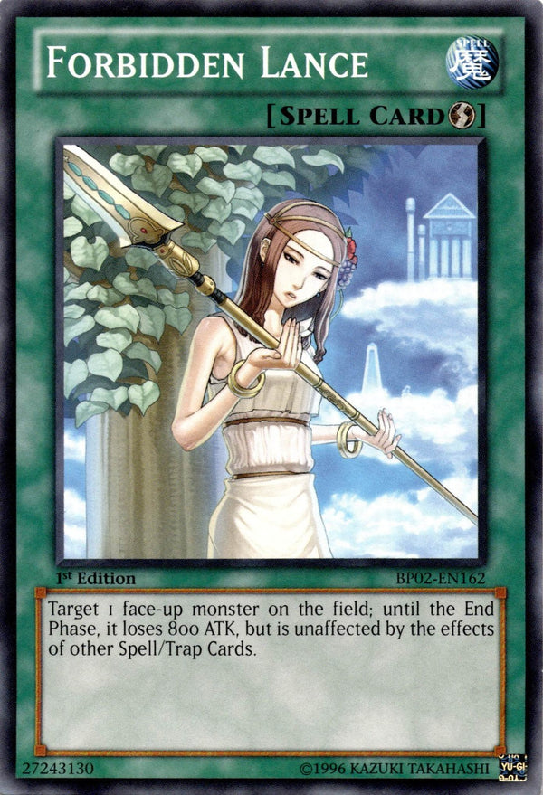 Yugioh Forbidden Lance BP02-EN162 Common 1st Edition LP