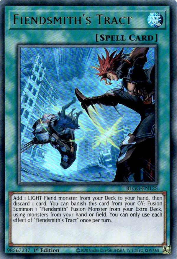 Yugioh Fiendsmith's Tract BLGG-EN125 Ultra Rare 1st Edition NM