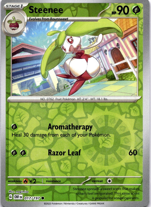 Pokemon Steenee 017/197 Paldea Evolved Reverse Holo NM